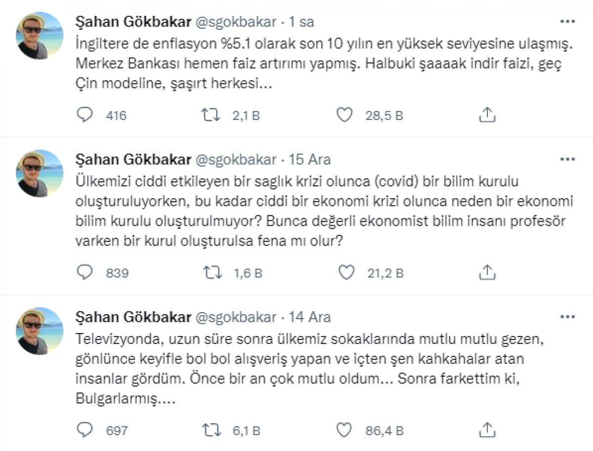 Şahan Gökbakar'dan ekonomi yorumu