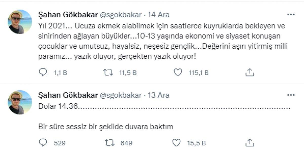 Şahan Gökbakar'dan ekonomi yorumu