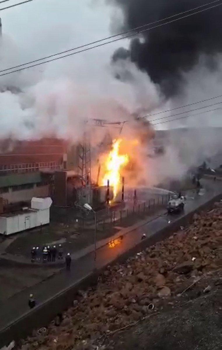 Sivas'taki termik santralde çıkan yangın söndürüldü
