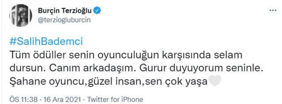 Salih Bademci gözyaşlarını tutamadı