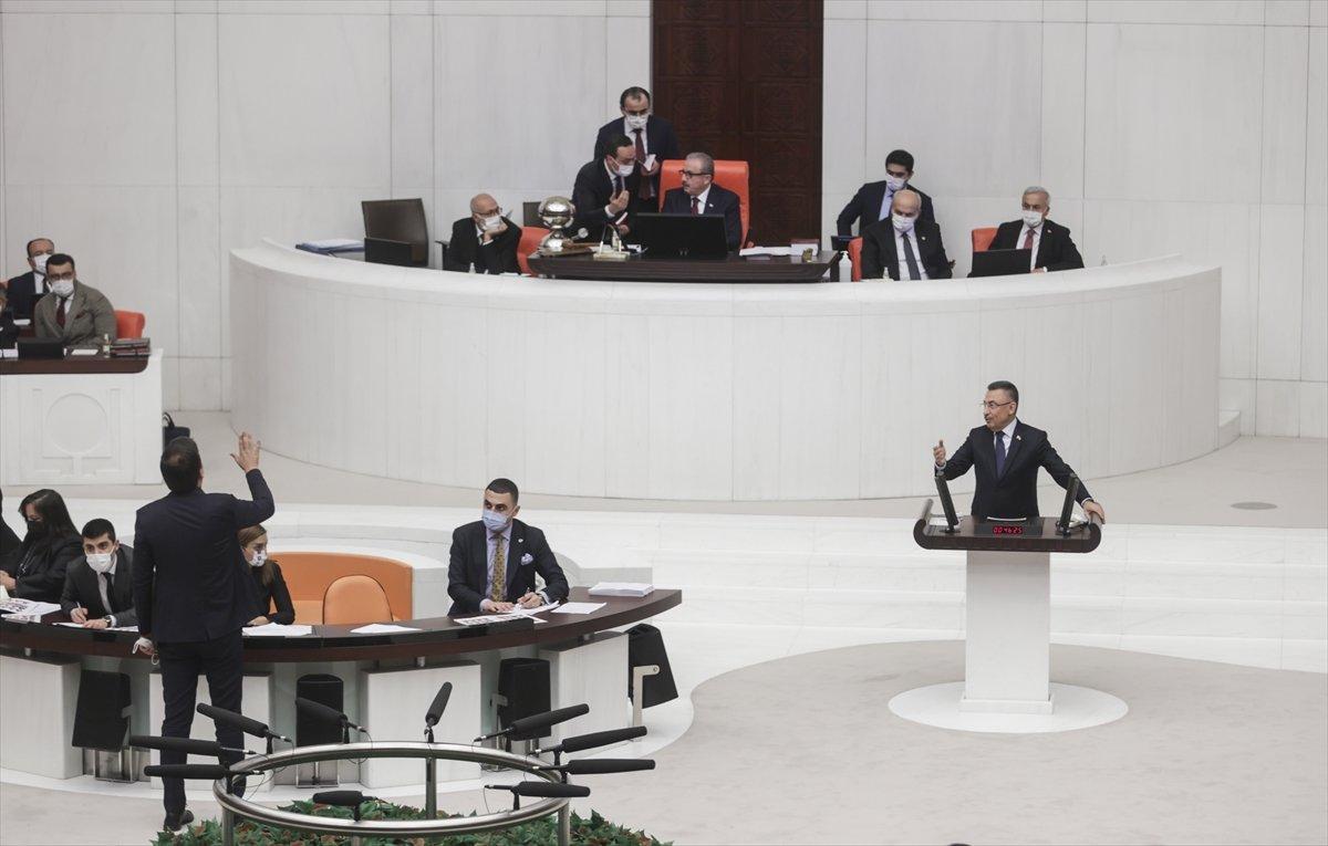 TBMM'de Fuat Oktay konuşurken hoparlörden müzik açan TİP milletvekili Sera Kadıgil'e ceza