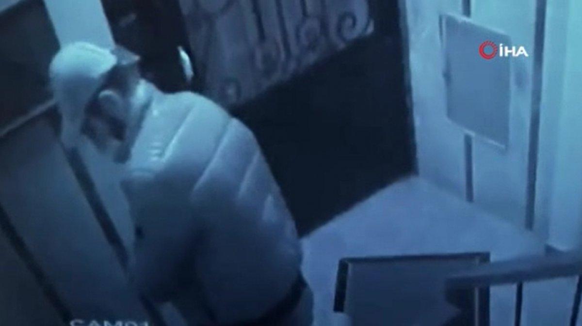 Şişli'deki hırsız, girdiği evden mont çaldı