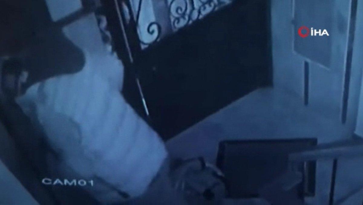 Şişli'deki hırsız, girdiği evden mont çaldı