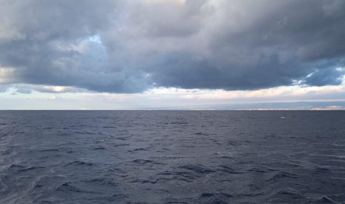 Mersin'deki devasa hortumu, balıkçı kaptanı görüntüledi