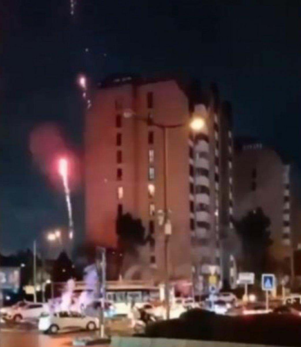 Başakşehir'de tehlikeli asker eğlencesi