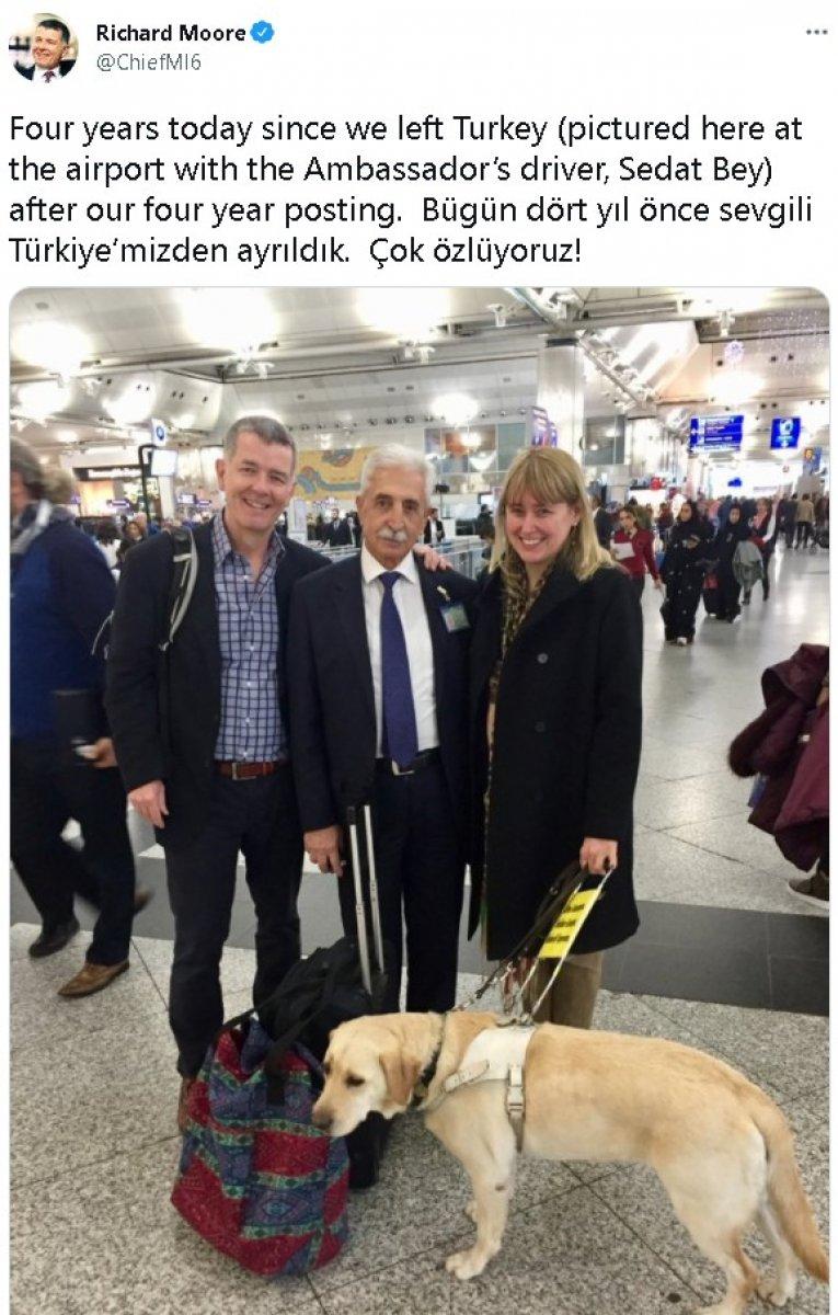 Türkiye paylaşımı yapan MI6 Başkanı Moore'a Beşiktaşlılardan gülümseten yanıtlar