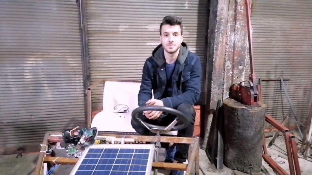 Giresun'da üniversite öğrencileri güneş enerjisi ile çalışan araç üretti