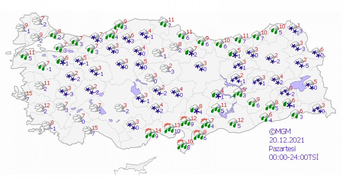 MGM: Marmara'da çarşamba gününden itibaren yağışlı hava etkisini kaybedecek