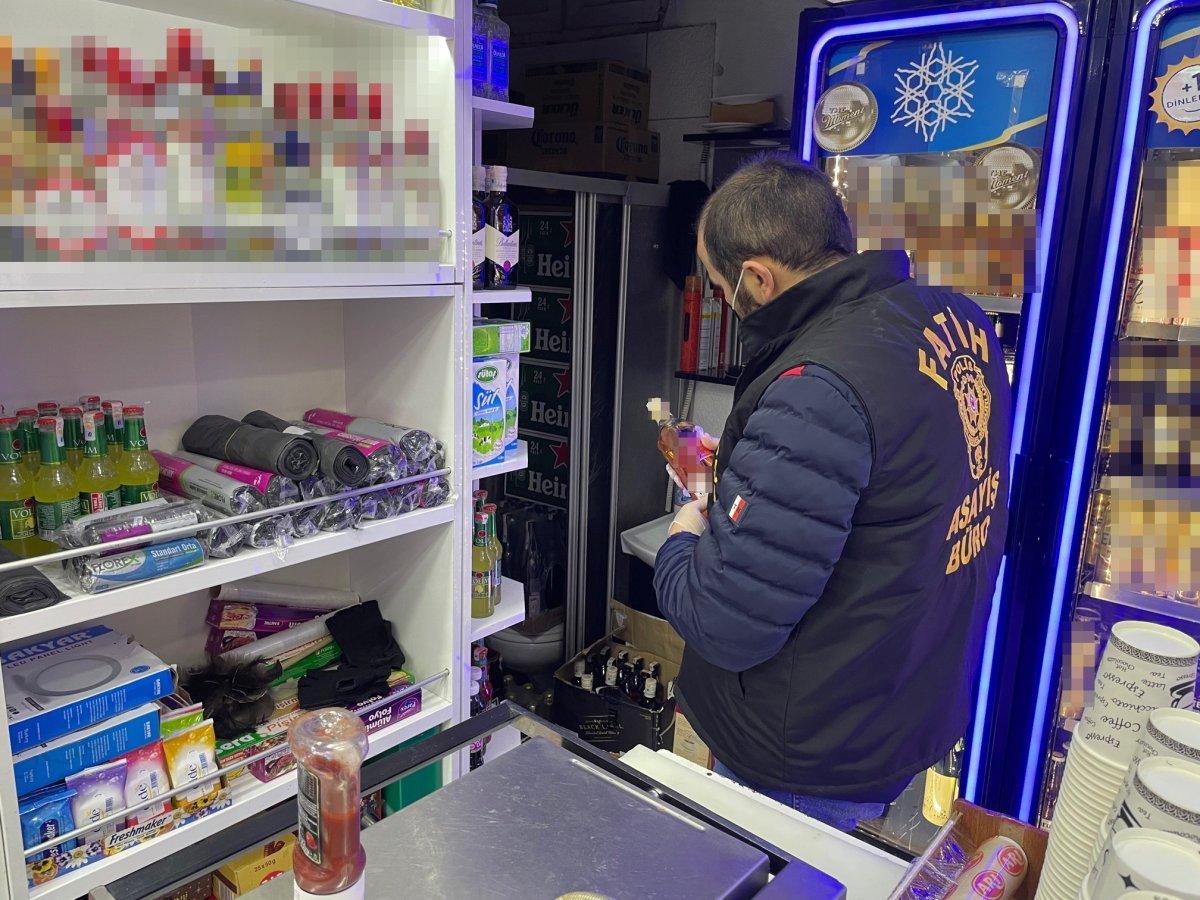 Fatih’te sahte içki denetimi