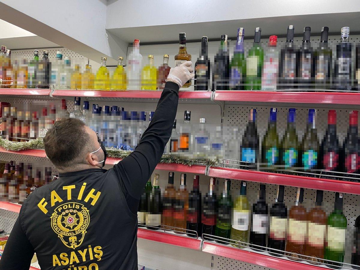Fatih’te sahte içki denetimi