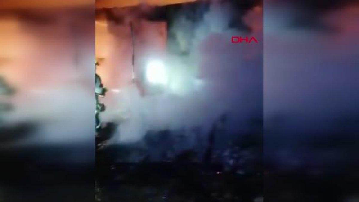 Antalya’da, yeni evli çiftin birikimi yangında kül oldu