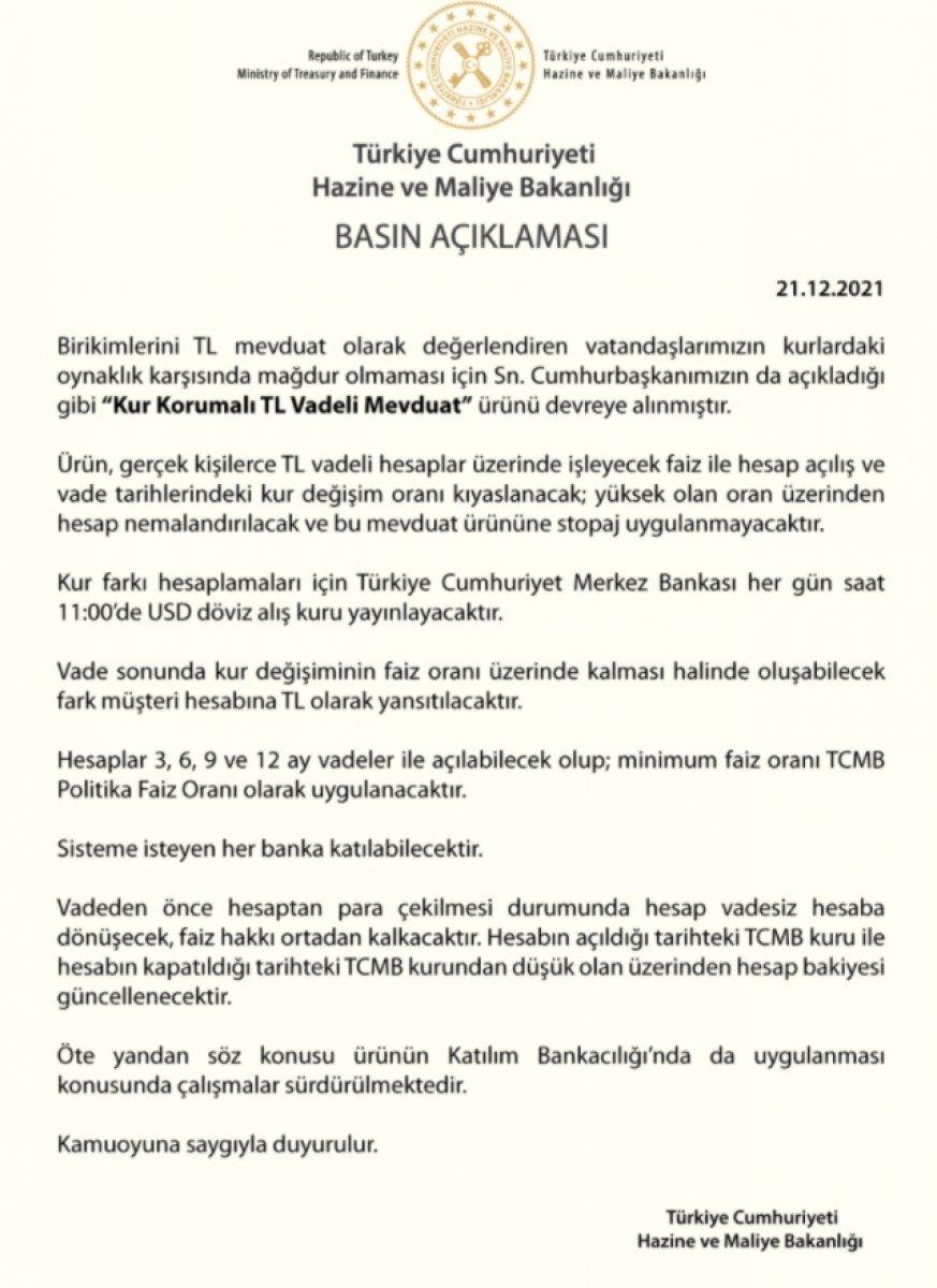 Dövize endeksli mevduat sisteminde ayrıntılar belli oldu