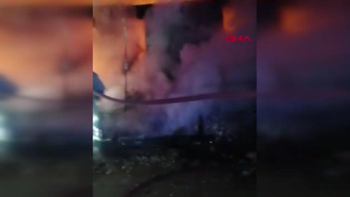 Antalya’da, yeni evli çiftin birikimi yangında kül oldu