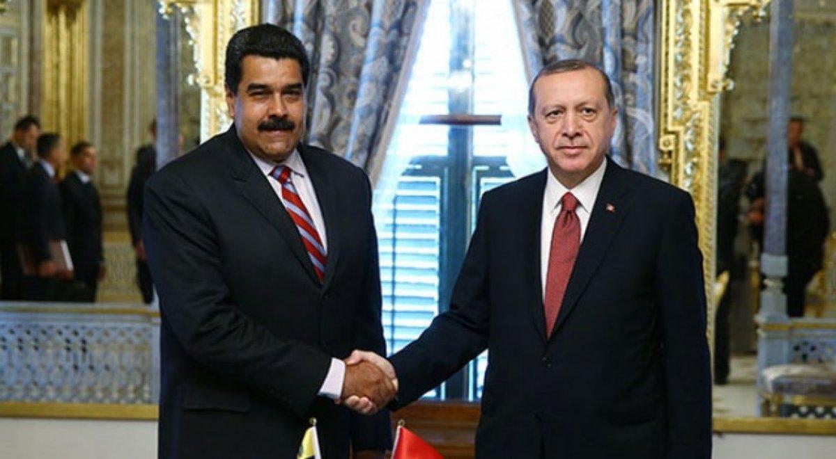 Cumhurbaşkanı Erdoğan, Venezuela Cumhurbaşkanı ile görüştü