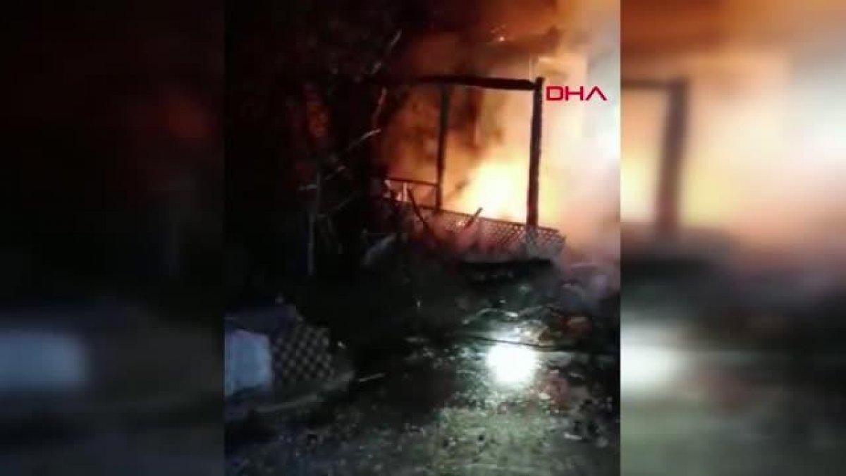 Antalya’da, yeni evli çiftin birikimi yangında kül oldu