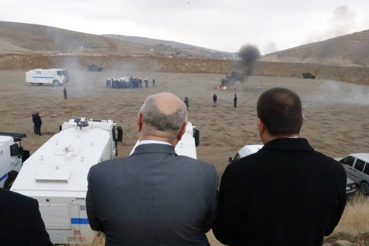 Siirt emniyetinden gerçeği aratmayan tatbikat