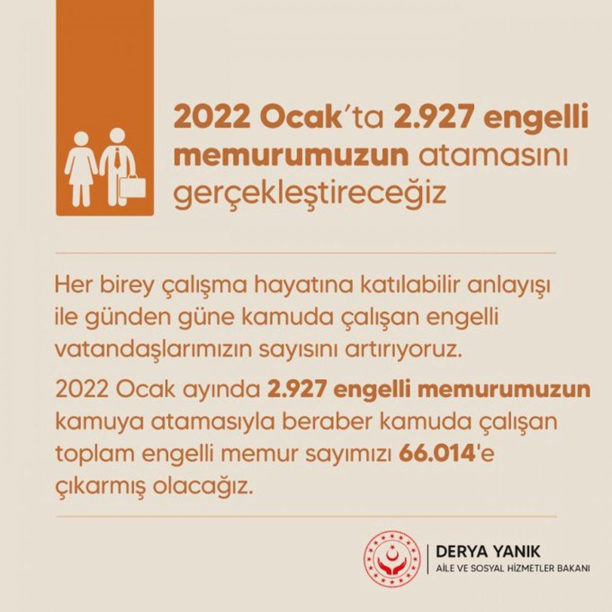 2927 engelli ataması ne zaman yapılacak? Bakan Derya Yanık'tan açıklama geldi!