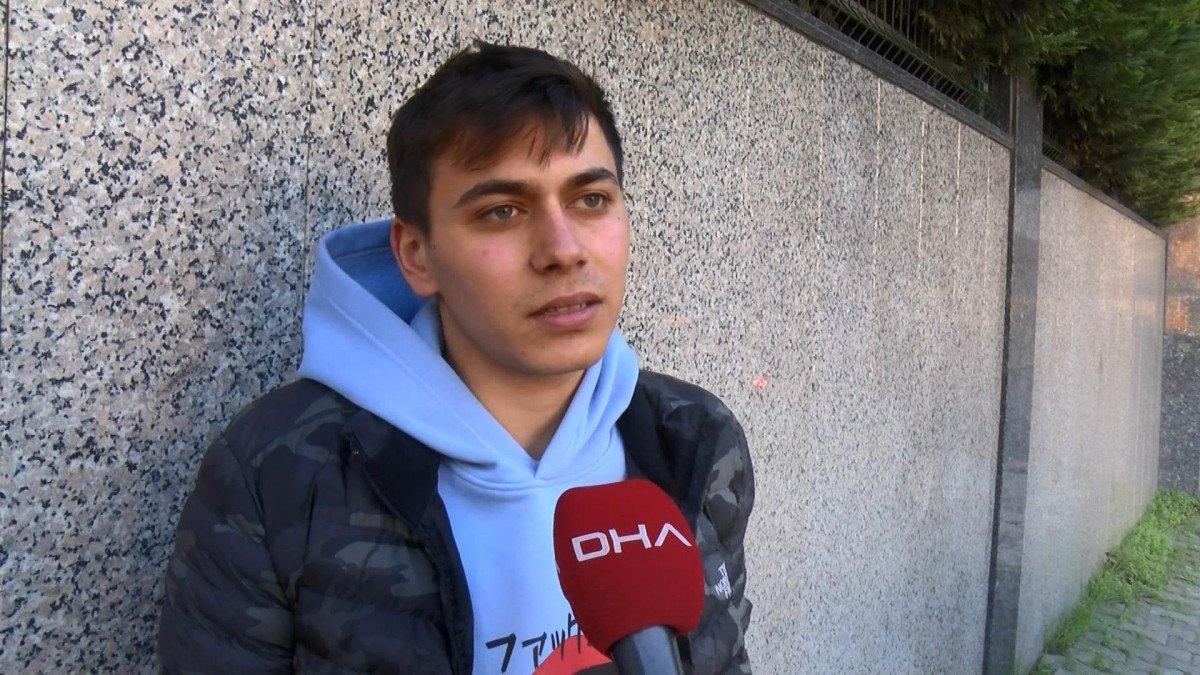 İstanbul’da cep telefonuyla çekimdeyken, tır devrildi