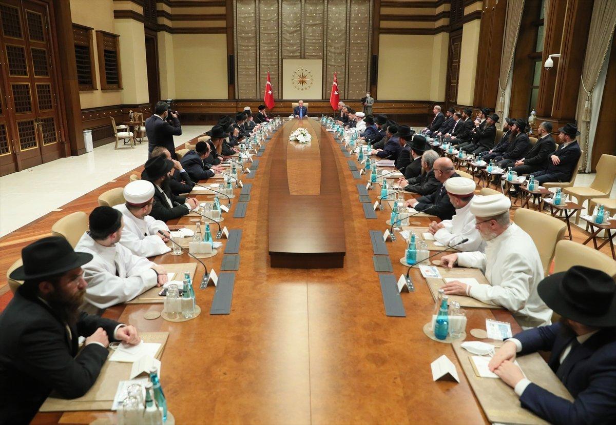 Cumhurbaşkanı Erdoğan, Türk Yahudi Toplumu üyelerini kabul etti