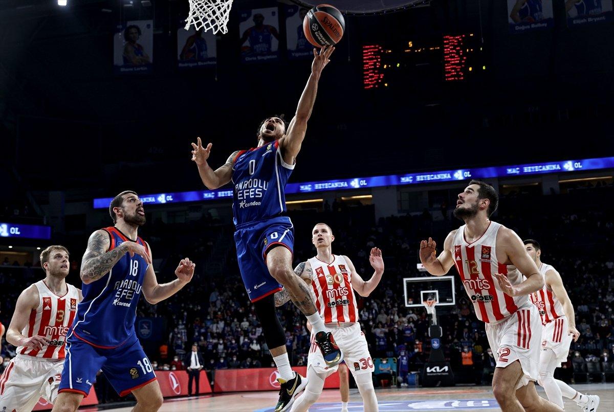 Anadolu Efes EuroLeague'de Kızılyıldız'ı Micic ile son 10 saniyede devirdi
