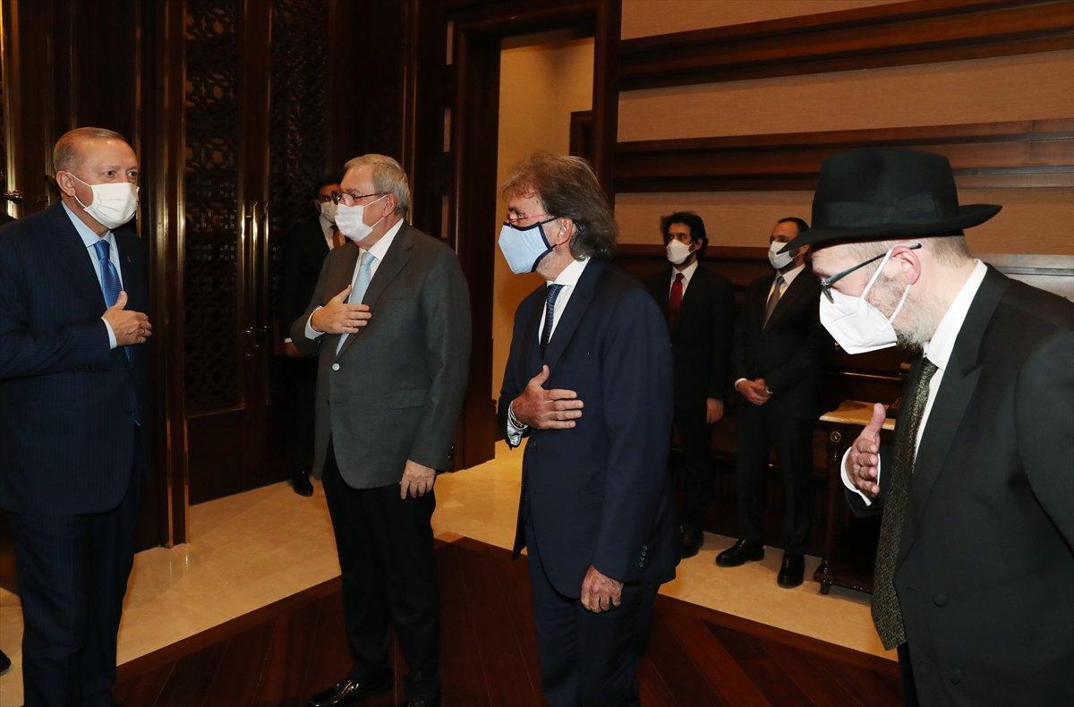 Cumhurbaşkanı Erdoğan, Türk Yahudi Toplumu üyelerini kabul etti