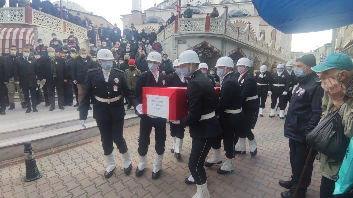Kalp krizinden ölen polise son veda