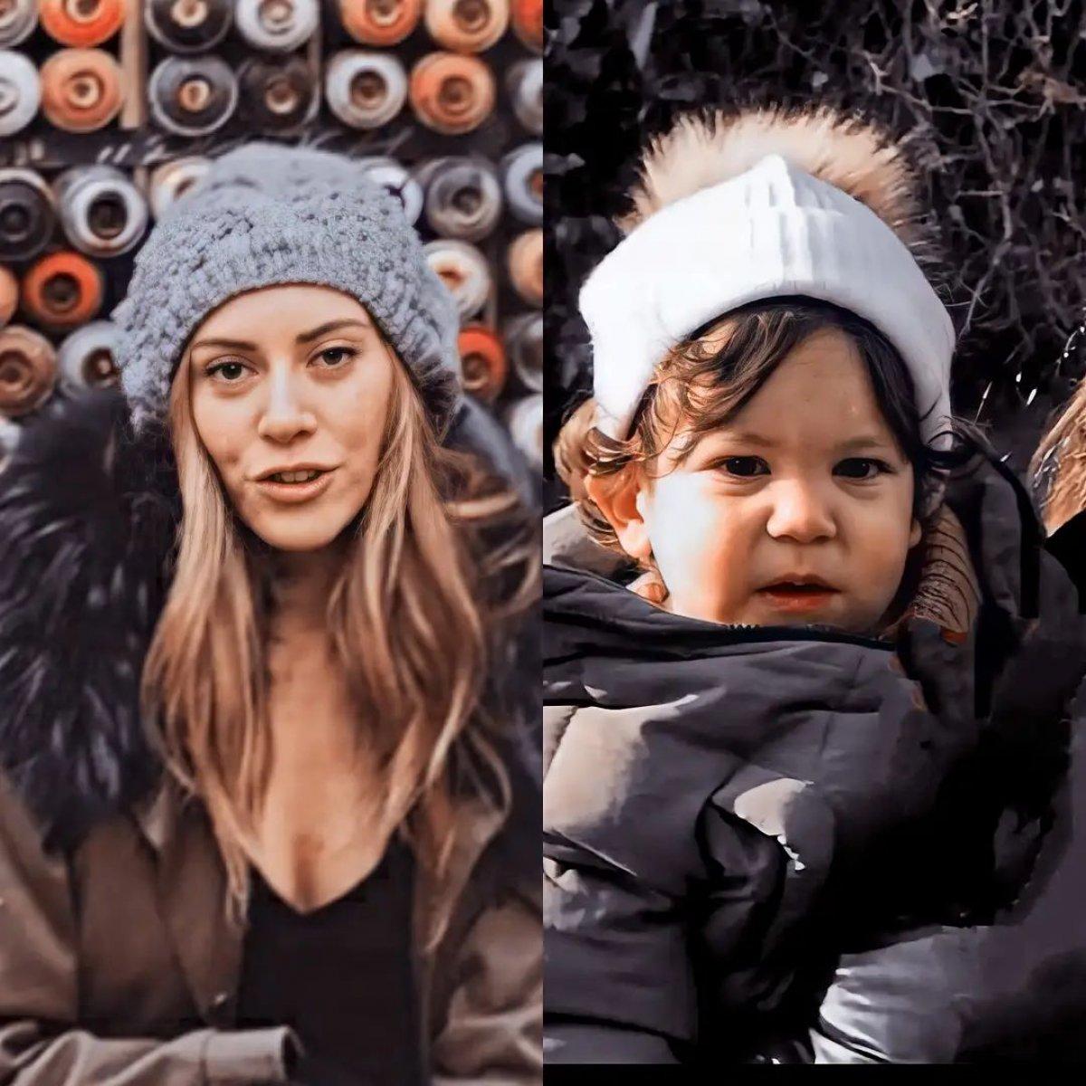 Sinem Kobal'dan sırt dekolteli hamilelik pozu