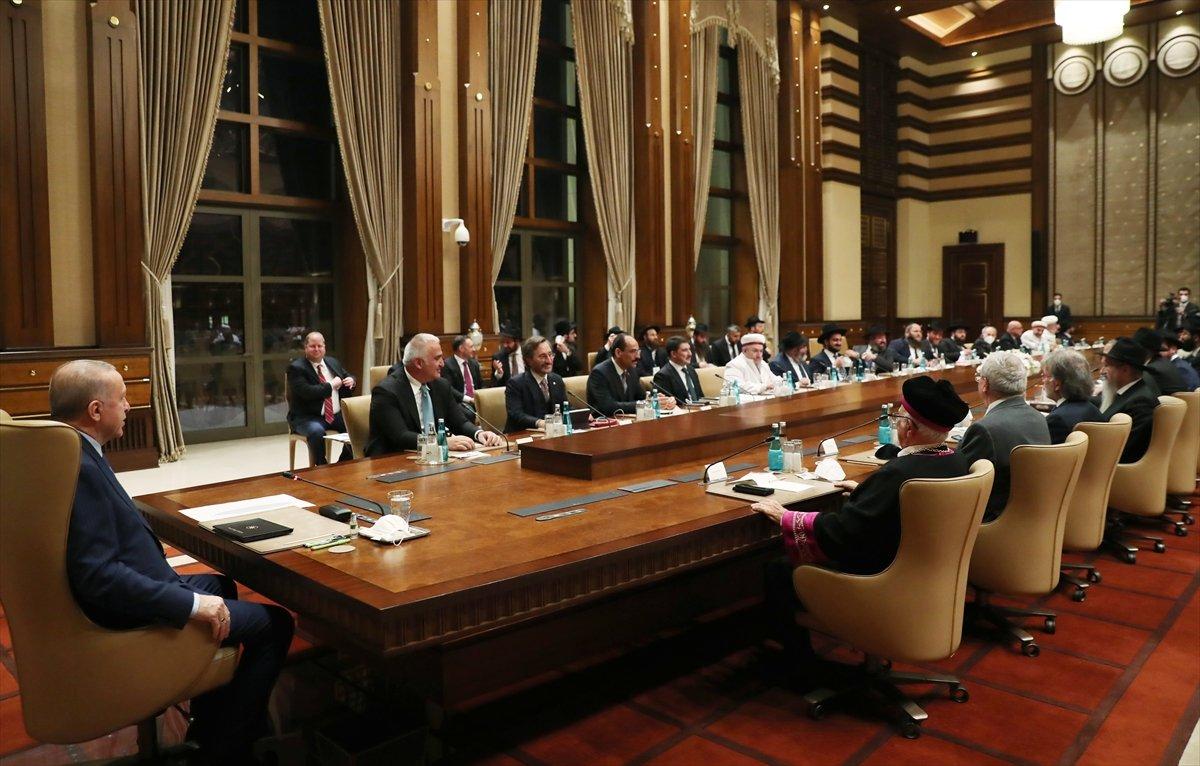 Cumhurbaşkanı Erdoğan, Türk Yahudi Toplumu üyelerini kabul etti