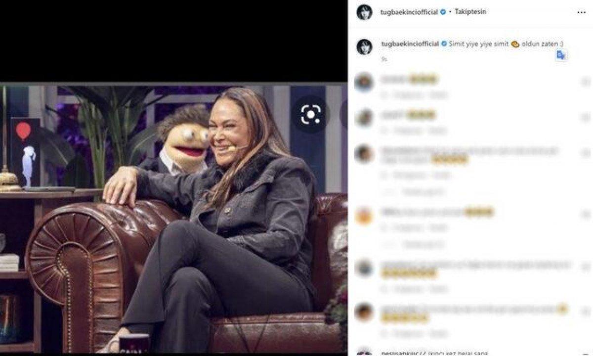 Tuğba Ekinci'den Hülya Avşar'a simit yanıtı