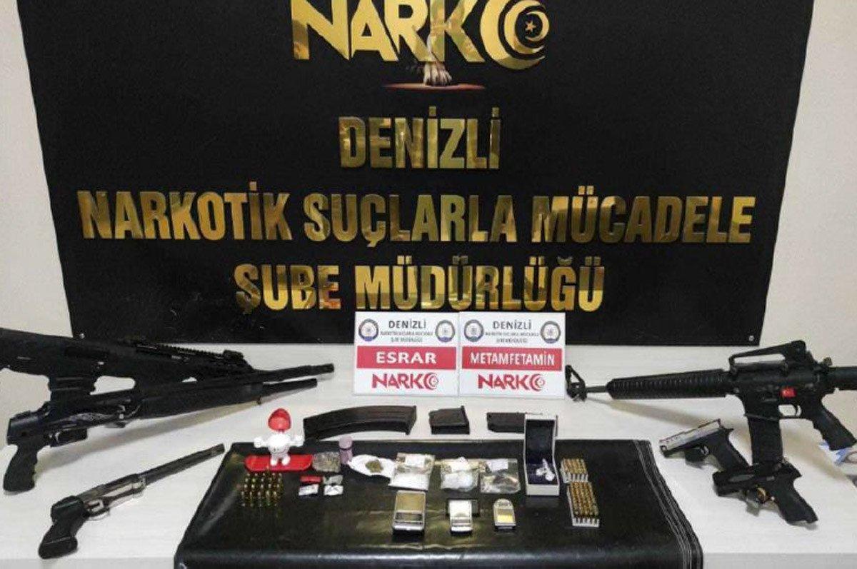 Denizli'de uyuşturucu operasyonu: 15 tutuklama
