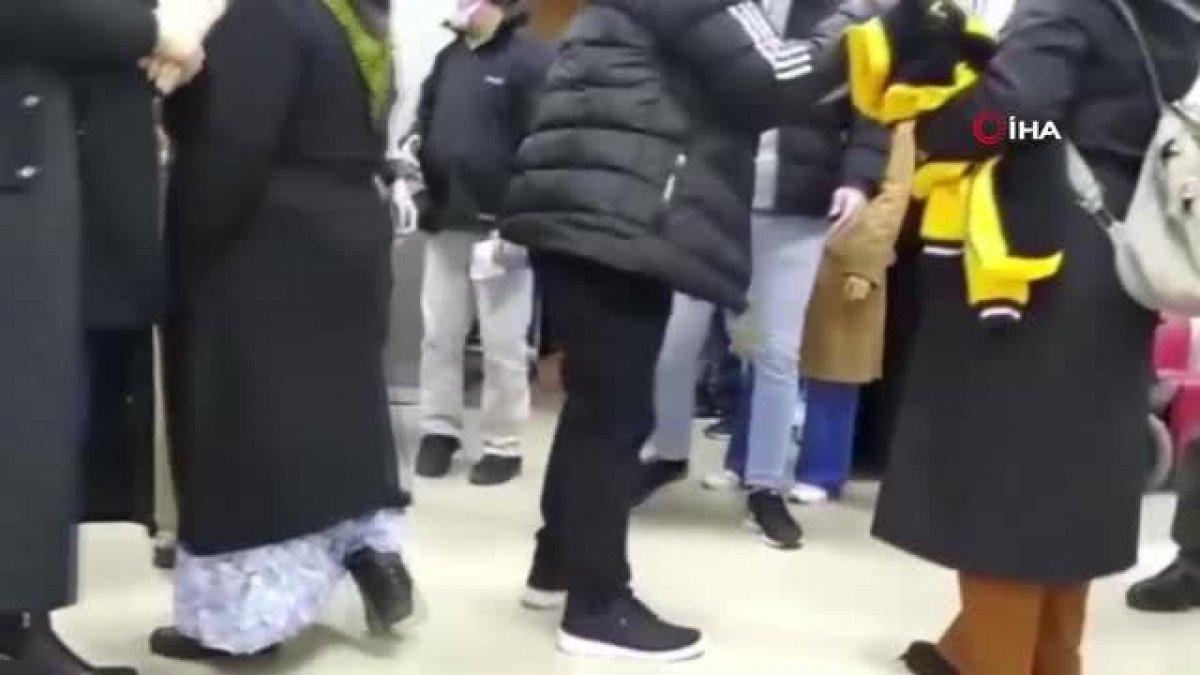 Büyükçekmece'de hasta yakınları ile sağlık çalışanları arasındaki tartışma kamerada