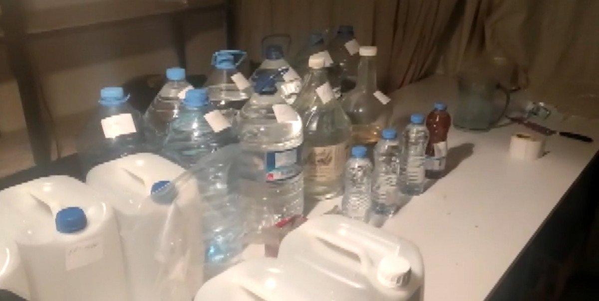 İzmit'te sahte alkol üretilen eve baskın