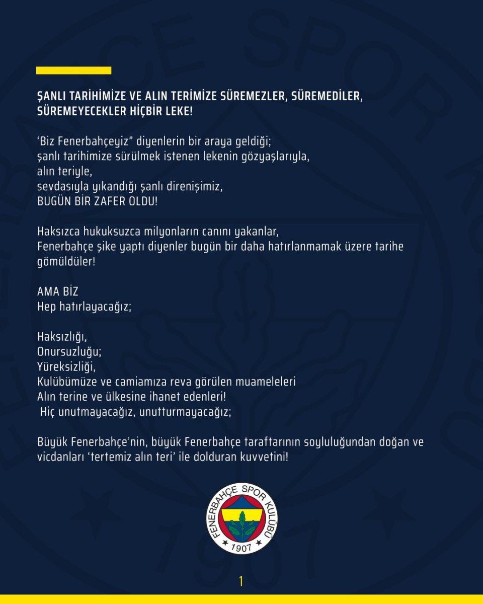 Fenerbahçe: Şimdi hesap zamanı