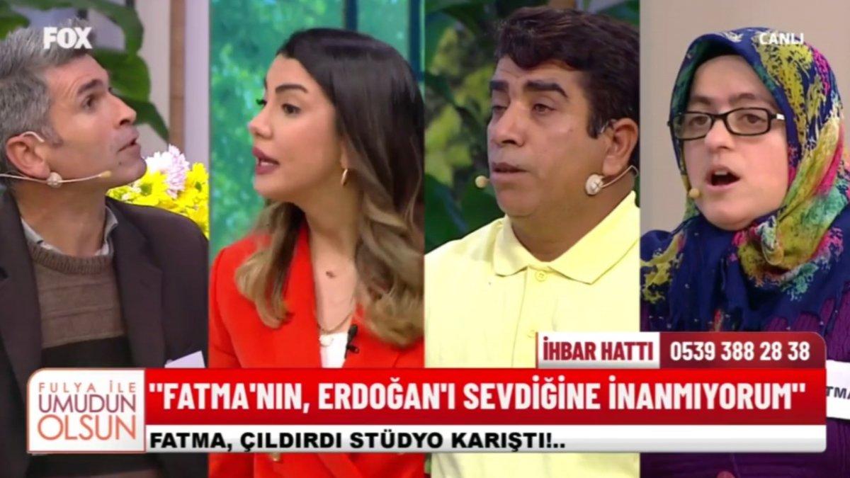 Canlı yayında boşanma kavgası