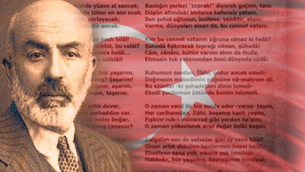 İstiklâl Şairimiz Mehmet Âkif Ersoy anılıyor