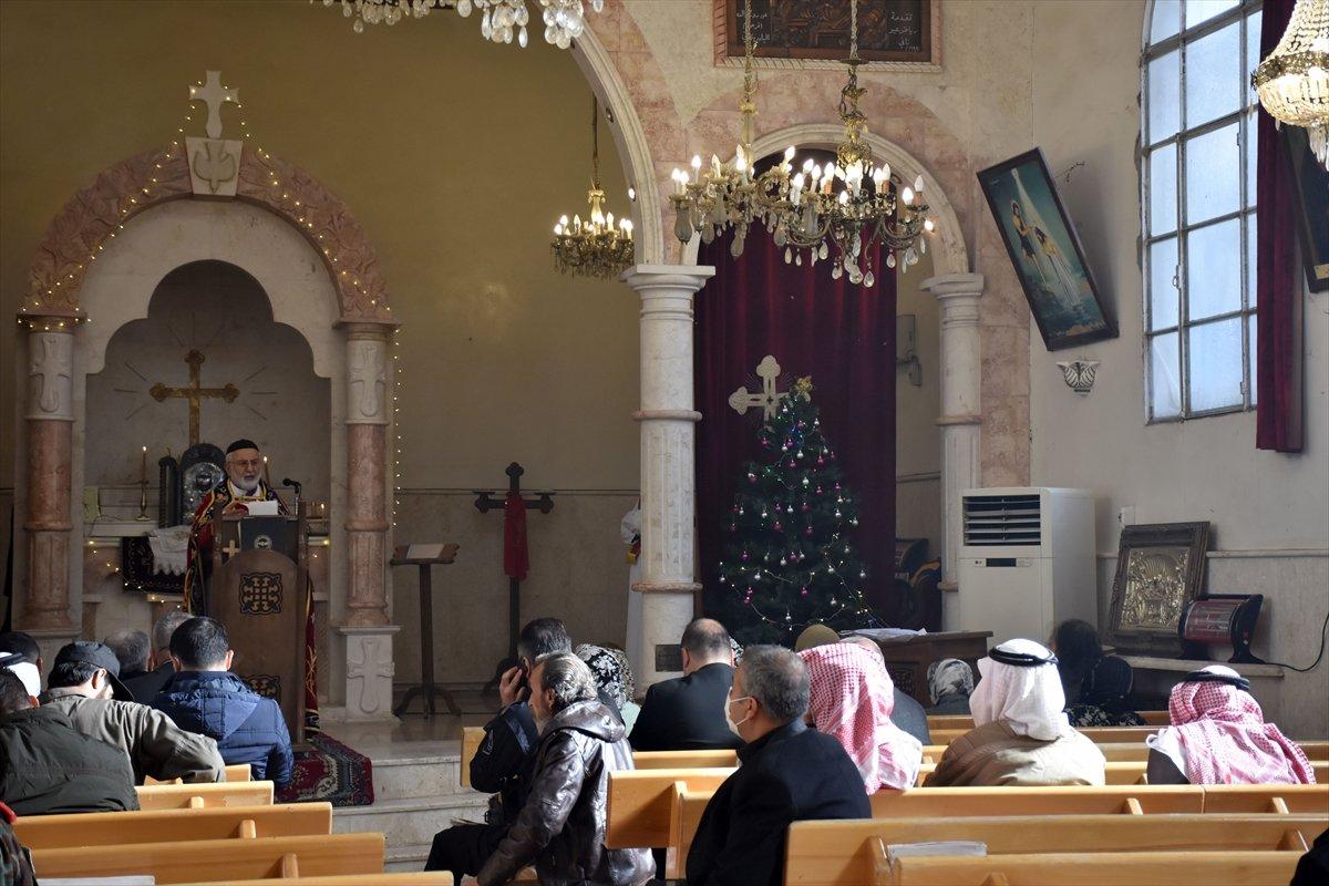 Terörden temizlenen Rasulayn'da Noel ayini yapıldı