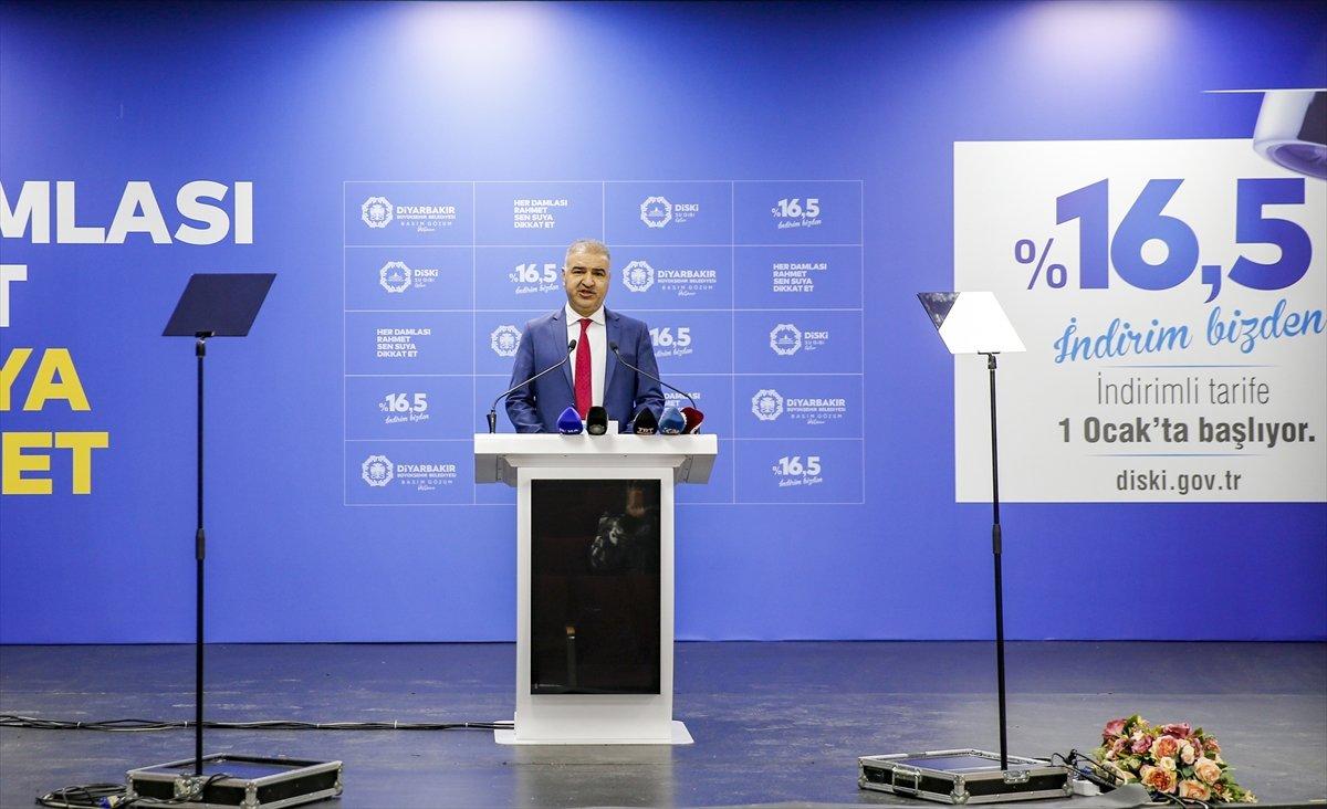 Diyarbakır'da su fiyatı, yüzde 16,5 indirildi