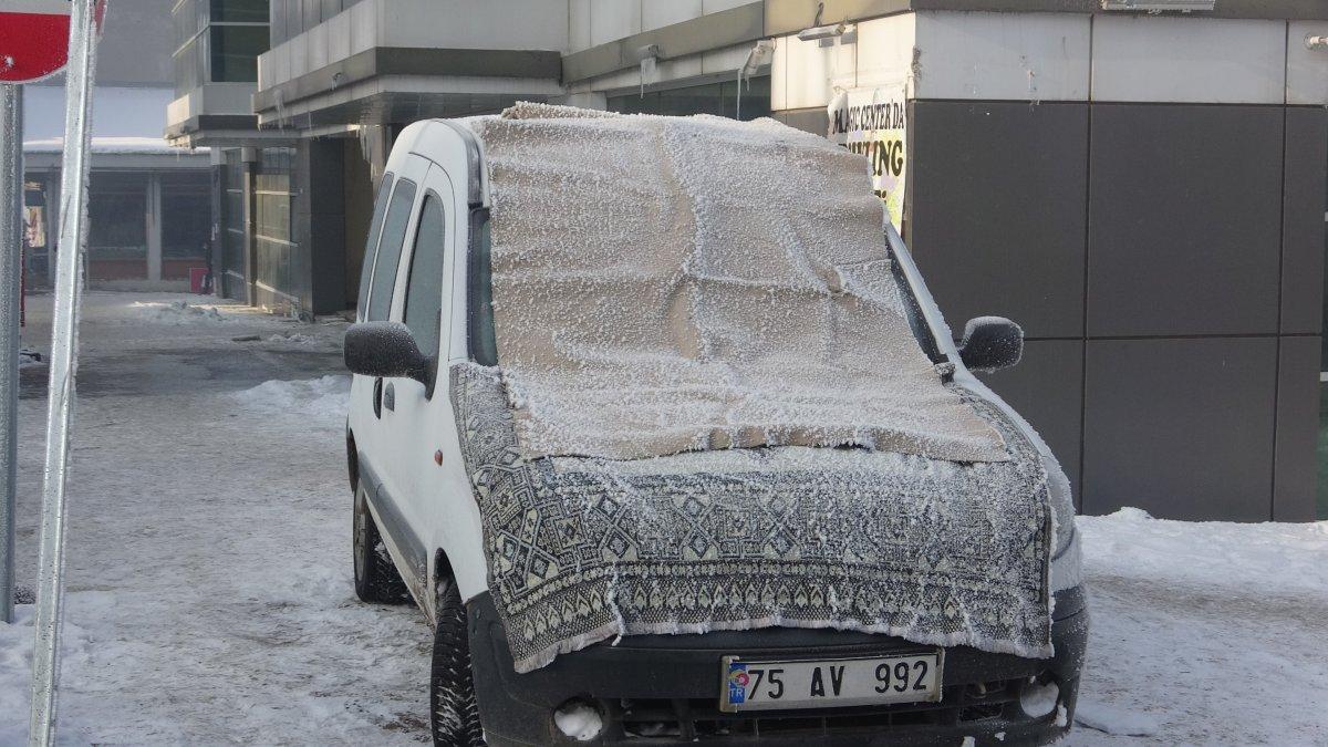 Ağrı ve Ardahan buz tuttu