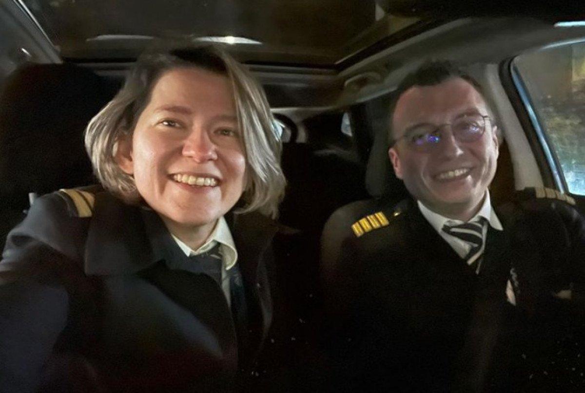 İstanbullu pilot çiftin gökyüzündeki tesadüfü