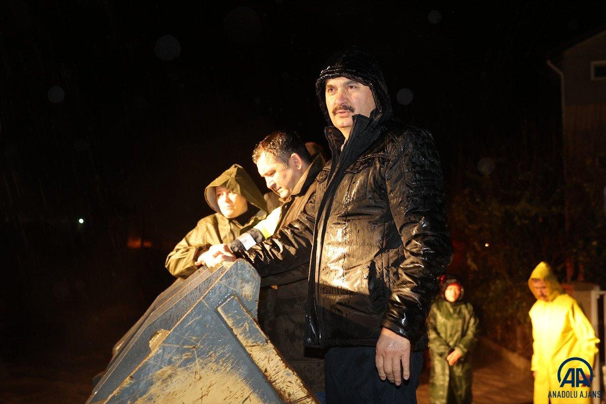 Edirne'nin Uzunköprü ilçesinde dere taştı