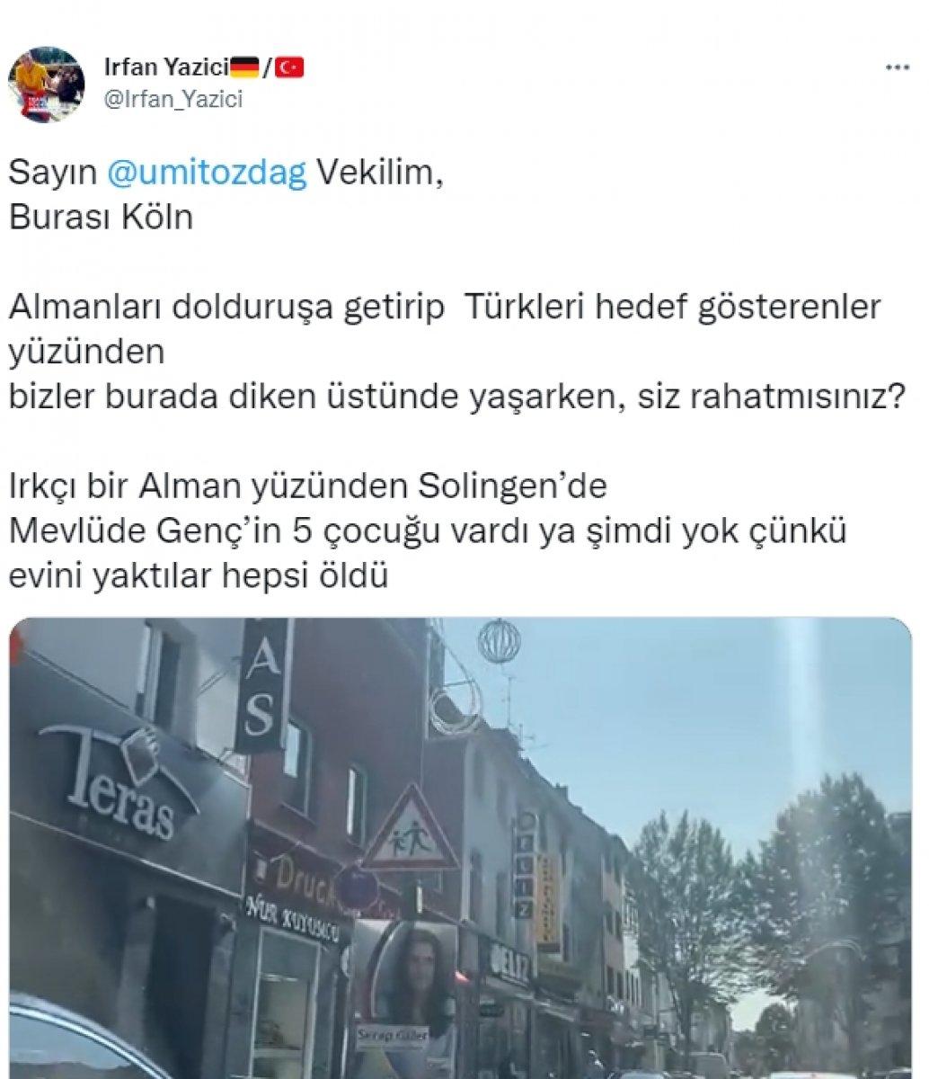 Almanya'da yaşayan Türkler üzerinden Ümit Özdağ'a tepki