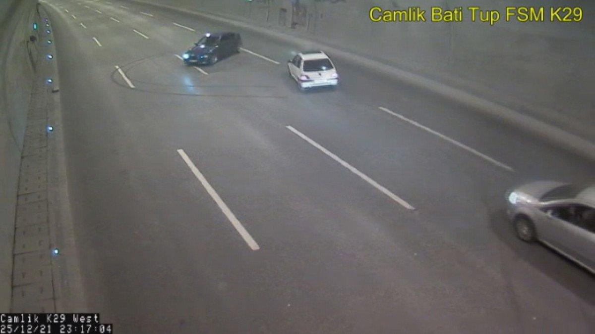 Ümraniye'de drift yapan sürücüye ceza