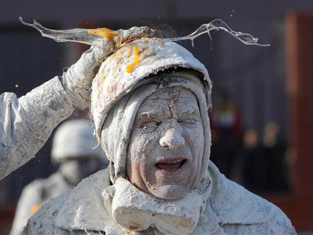 İspanya'da 2 asırlık Un Savaşları festivali