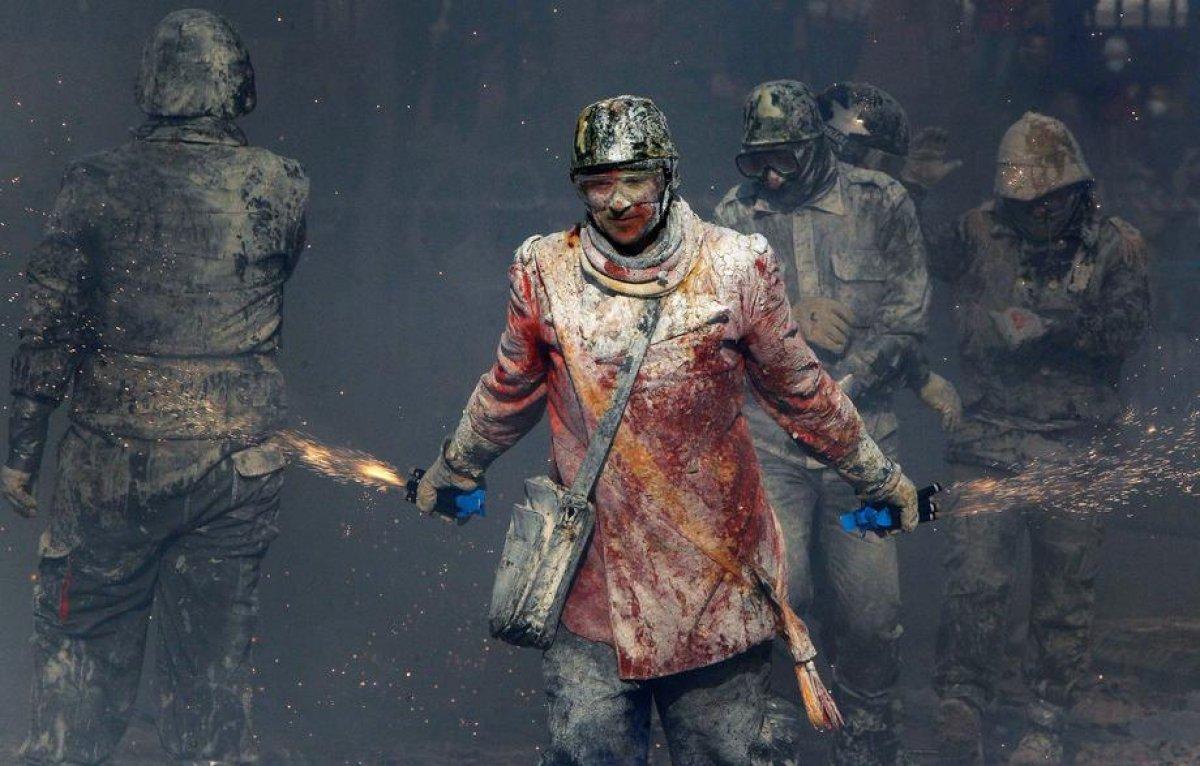 İspanya'da 2 asırlık Un Savaşları festivali