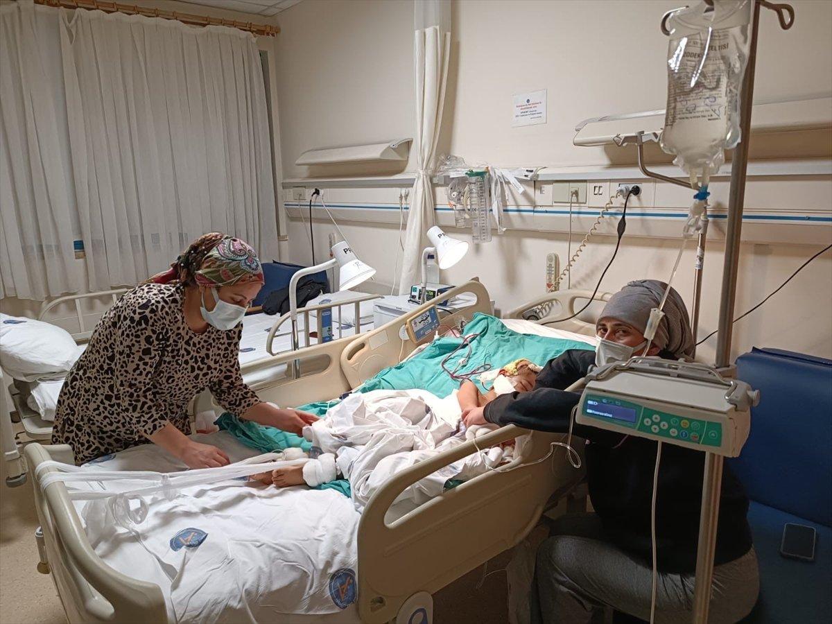 Gaziantep'te pitbullların saldırdığı Asiye yoğun bakımdan çıktı