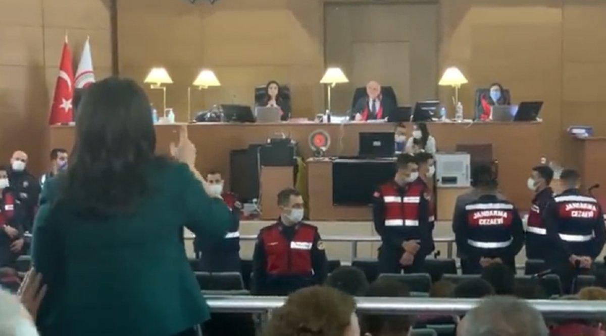 Pervin Buldan, mahkemede hakime parmak salladı