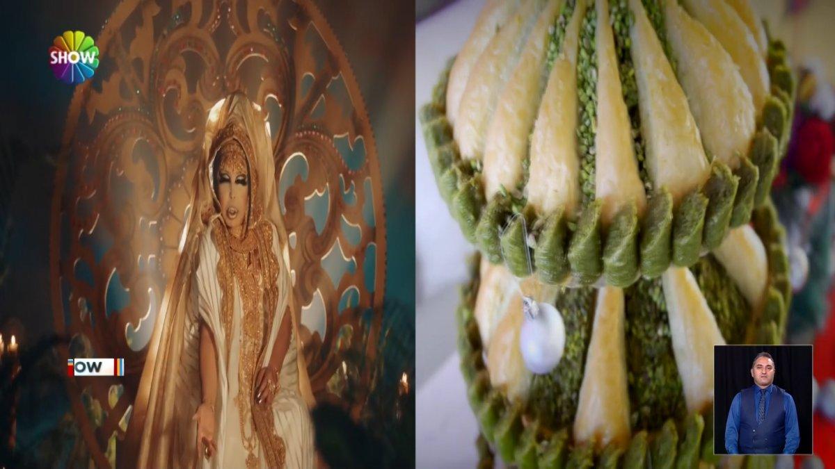 Bolu'da Bülent Ersoy için baklavadan çam ağacı yapıldı