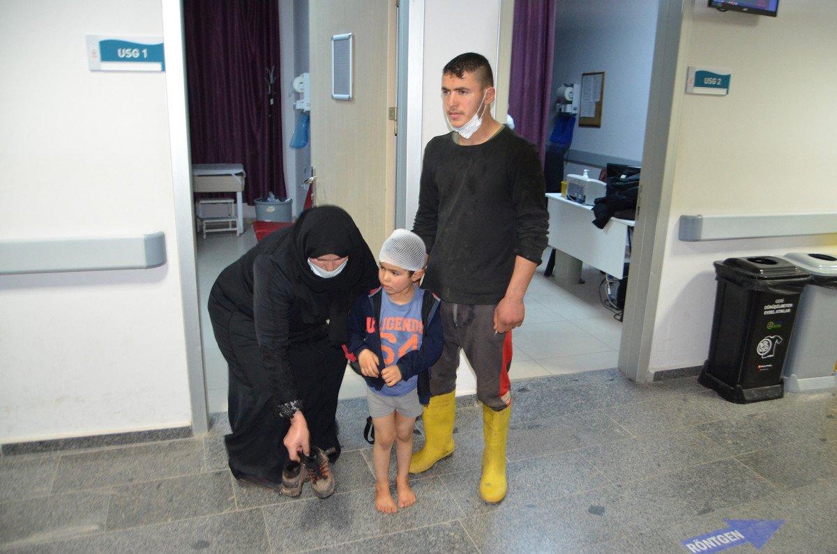 Aksaray'da 6 yaşındaki Fevvaz, köpeğin saldırısıyla yaralandı