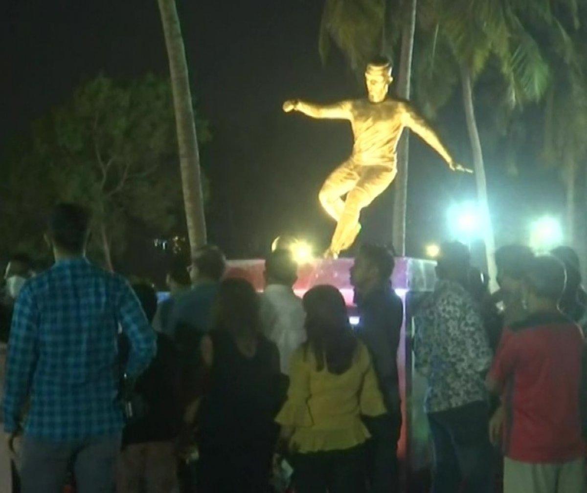 Hindistan’da Cristiano Ronaldo'nun heykelinin açılışı yapıldı