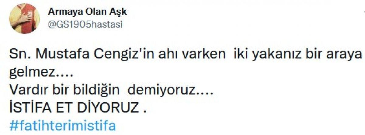 Abdurrahim Albayrak'ın beğendiği Terim tweet'i